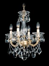 Schonbek 1870 5344-23 - La Scala 4 Light 120V Chandelier in Etruscan Gold with Heritage Handcut Crystal