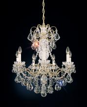 Schonbek 1870 3656-49H - New Orleans 7 Light 120V Chandelier in Black Pearl with Heritage Handcut Crystal