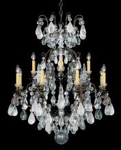  3572-22AD - Renaissance Rock Crystal 13 Light 120V Chandelier in Heirloom Gold with Amethyst & Black Diamound