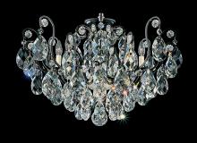 Schonbek 1870 3785-51 - Renaissance 8 Light 120V Semi-Flush Mount in Black with Heritage Handcut Crystal