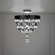  S2817-22O - Bali 16in LED 120V-277V Semi-Flush Mount in Heirloom Gold with Clear Optic Crystal