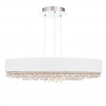  S6329-401RS1 - Eclyptix LED 29in 3000K/3500K/4000K 120V-277V Pendant in Polished Stainless Steel with Clear Radia