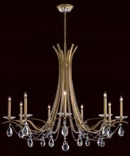  VA8339N-22H - Vesca 9 Light 120V Chandelier in Heirloom Gold with Clear Heritage Handcut Crystal