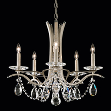  VA8355N-22H - Vesca 5 Light 120V Chandelier in Heirloom Gold with Clear Heritage Handcut Crystal