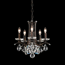  VA8304N-06H - Vesca 5 Light 120V Chandelier in White with Clear Heritage Handcut Crystal