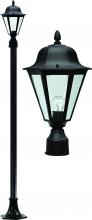  GM1300-B - DANIELLA POST LIGHT FIX W/ CLEAR GLASS 13W DL-S13-GU24