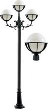  GM2630-LED9-B - CAST ALUM 10" GLOBE POST LIGHT FIX 3 X 9W LED 85-265V