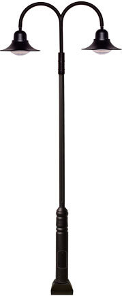  GM6050-B - DROP LIGHT POST LIGHT FIX 2 X 60W LED 120-277V