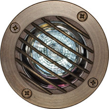  LV24-LED5-WBS - SOLID BRASS W/GRILL WELL LIGHT 5W LED 12V