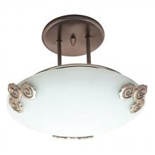  2814 PB - 1 Light Semi Flush Mount Aroma Collection