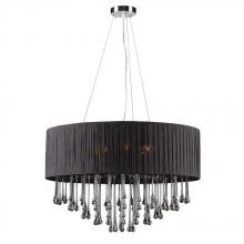  73056 BLACK - 6 Light Chandelier Rain Collection