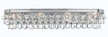 Crystorama 134-CH - Calypso 8 Light Crystal Teardrop Polished Chrome Sconce