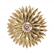  500-GA - Broche 1 Light Antique Gold Sconce