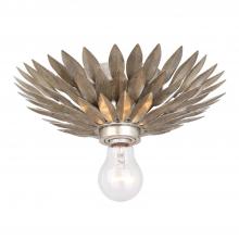  500-SA_CEILING - Broche 1 Light Antique Silver Flush Mount