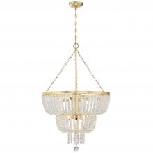  610-GA - Rylee 8 Light Antique Gold Chandelier