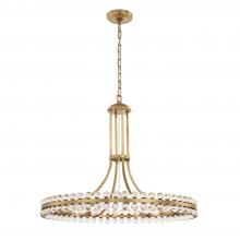  CLO-8899-AG - Clover 12 Light Aged Brass Chandelier