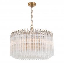  LOF-5007-AG - Lofton 7 Light Aged Brass Chandelier