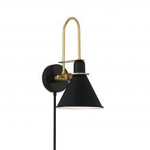  MED-B5501-MK - Medford 1 Light Matte Black Task Sconce