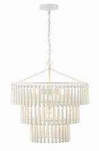  TIA-7103-MT - Tiana 3 Light Matte White Chandelier