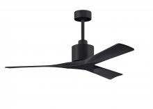  NK-BK-BK-52 - Nan 6-speed ceiling fan in Matte Black finish with 52” solid matte black wood blades