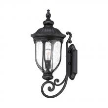  2211BK - Laurens Collection Wall-Mount 1-Light Outdoor Matte Black Light Fixture