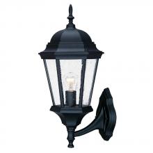  5250BK/SD - Richmond Collection Wall-Mount 1-Light Outdoor Matte Black Light Fixture