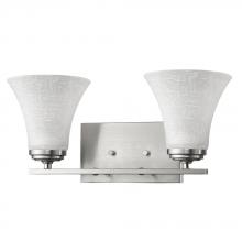  IN41381SN - Union Indoor 2-Light Bath W/Glass Shades In Satin Nickel