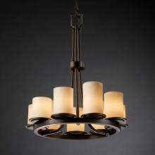  CNDL-8766-14-AMBR-DBRZ - Dakota 9-Light Ring Chandelier