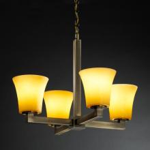  CNDL-8829-10-AMBR-NCKL - Modular 4-Light Chandelier