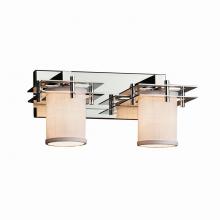  FAB-8172-10-WHTE-CROM - Metropolis 2-Light Bath Bar