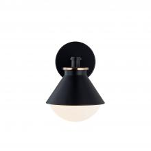  FSN-7681W-OPAL-MBBR - Ravelle Small Outdoor Wall Sconce