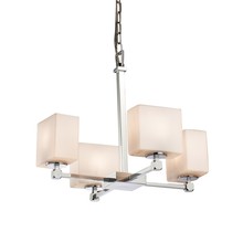  FSN-8420-55-OPAL-CROM - Tetra 5-Light Chandelier