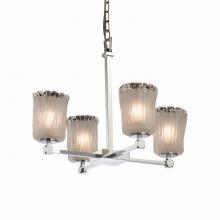  GLA-8420-16-WTFR-CROM - Tetra 5-Light Chandelier