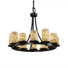  ALR-8768-10-MBLK-LED12-8400 - Dakota 12-Light Ring LED Chandelier (Short)