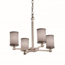  FAB-8420-10-GRAY-NCKL - Tetra 5-Light Chandelier