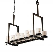  FAL-8764-10-DBRZ - Dakota 14-Light Bridge Chandelier (Tall)