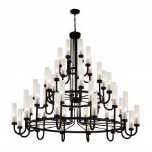 Justice Design Group FSN-4346-CLFR-DBRZ - Anchorage 60" 3-Tier Chandelier