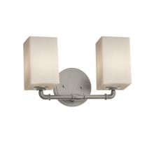  FSN-8462-15-OPAL-NCKL-LED2-1400 - Bronx 2-Light LED Bath Bar