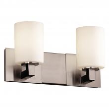  FSN-8922-10-OPAL-NCKL - Modular 2-Light Bath Bar