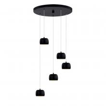  NSH-8118-MBLK - Frascati LED 5-Light Multi-Pendant