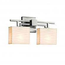  PNA-8702-55-WAVE-NCKL - Aero 2-Light Bath Bar