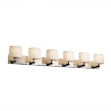 Justice Design Group POR-8926-30-WAVE-CROM-LED6-4200 - Modular 6-Light LED Bath Bar