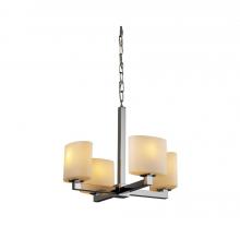  FSN-8829-15-OPAL-NCKL - Modular 4-Light Chandelier