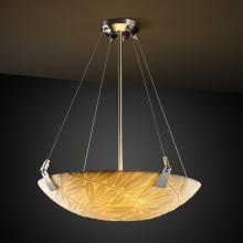 Justice Design Group PNA-9641-35-BMBO-NCKL-LED3-3000 - 18" LED Pendant Bowl w/ Tapered Clips