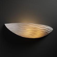 Justice Design Group POR-4210-LEAF - ADA Small Sliver Wall Sconce