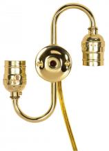  80/1189 - Twin Keyless with 14" 18/2 SPT-2 105C Clear Gold Wire Wire-18 AWM 105C 7" Centers; 1/8 IP