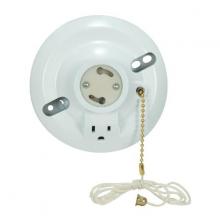  90/2483 - GU24 Fluorescent White Phenolic Receptacles with Screw Terminals