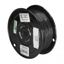  93/204 - Lighting Bulk Wire; 18/1 Solid 105C AWM TFN-PVC; Nylon; 500 Foot/Spool; Black