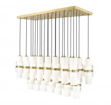  1946P-23L-MGLD - 23 Light Linear Chandelier