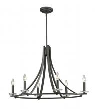 Z-Lite 2010-6C-BRZ - 6 Light Chandelier